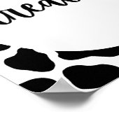 Heilige Koe Verjaardag Verdragsgeblog Poster (Hoek)