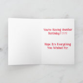 Heilige Koe verjaardagskaart Bedankkaart (Binnen)