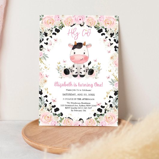 Heilige Koe Verjaardagsuitnodiging Kaart