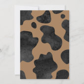 Heilige Koe Verjaardagsuitnodiging | Koe Partij Kaart (Achterkant)