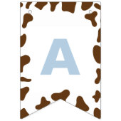 Heilige Koe voor eerste verjaardag Blauwe Pset Bro Vlaggetjes (Derde vlag)