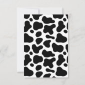 Heilige Koe Waterverf Baby shower Rustiek Bedankkaart (Achterkant)