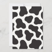 Heilige Koe Waterverf Illustratie Verjaardagsfeest Kaart (Achterkant)