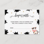 Heilige koe waterverf luierloterij informatiekaartje (Voorkant)