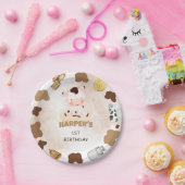 Heilige koe waterverf schattig verjaardagsfeest papieren bordje (Feest)