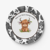 Heilige Koe, we hebben een Baby Papieren Bordje (Voorkant)