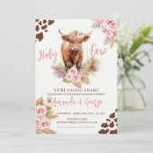 Heilige Koe, we hebben een baby shower voor een ba Kaart (Staand voorkant)