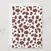 Heilige Koe, we hebben een baby shower voor een ba Kaart (Achterkant)