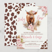 Heilige Koe, we hebben een baby shower voor een ba Kaart (Voorkant / Achterkant)