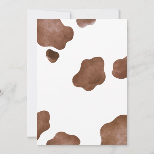 Heilige Koe, we hebben een Boerderijen Baby Kaart (Achterkant)