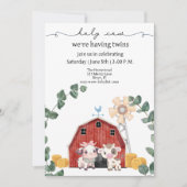 Heilige Koe, we hebben een tweeling baby shower Kaart (Voorkant)