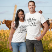 Heilige Koe We Sad I Moo Koe Thema Bruiloft T-shirt