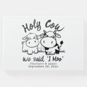 Heilige Koe, we zeiden dat ik Moo gepersonaliseerd Gastenboek (Voorkant)