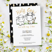 Heilige Koe We zullen zeggen ik moo bruiloft Kaart