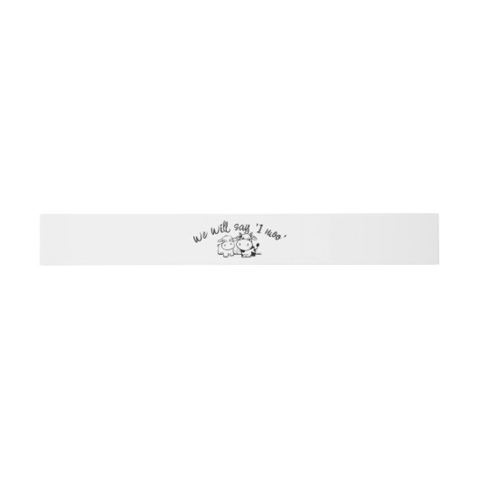 Heilige Koe We zullen zeggen ik moo bruiloft Uitnodigingen Wikkel (Vlak)