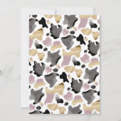 Heilige Koe Western 1e Verjaardag Meisje Uitnodige Kaart (Achterkant)