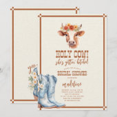 Heilige Koe Westerne bruidsdoucheuitnodiging Kaart