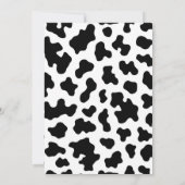 Heilige Koe! Zwart & Wit Land 1 1e verjaardag Kaart (Achterkant)