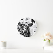 Heilige Koe! Zwart & Wit Rustiek Land Western Ronde Klok (Huis)