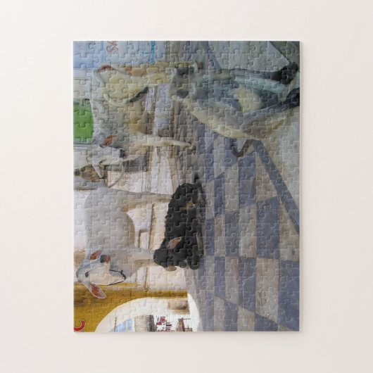 Heilige Koeien India. Legpuzzel (Verticaal)