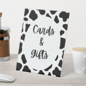Heilige Koeienprint Verjaardagskaarten en Cadeaus Reclamebord Met Voetstuk (Insitu)