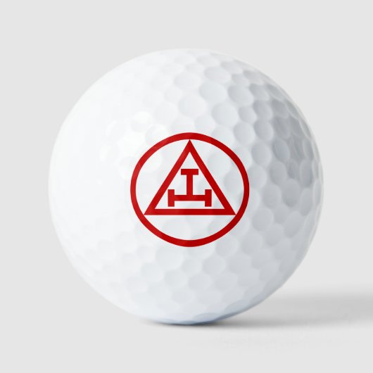 Heilige Koninklijke Boog Vrijmetselaar Golfballen (Voorkant)