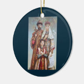 Heilige Koninklijke Martelaars Nicholas II Orthodo Keramisch Ornament (Links)