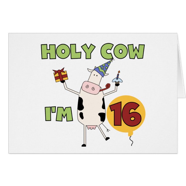 Heilige Kool Ik ben 16 T-shirts en cadeautjes (Voorkant Horizontaal)