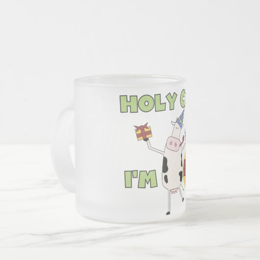 Heilige Kool Ik ben 40-jarige overhemden en cadeau Matglas Koffiemok (Voorkant links)