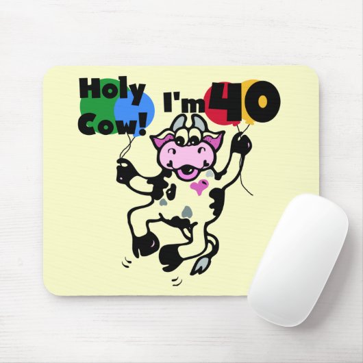 Heilige Kool Ik ben 40 T-shirts en cadeautjes Muismat (Met muis)