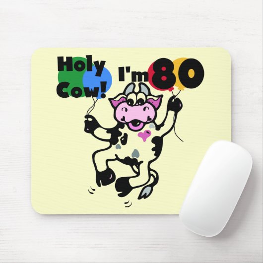 Heilige Kool Ik ben 80 T-shirts en cadeautjes Muismat (Met muis)