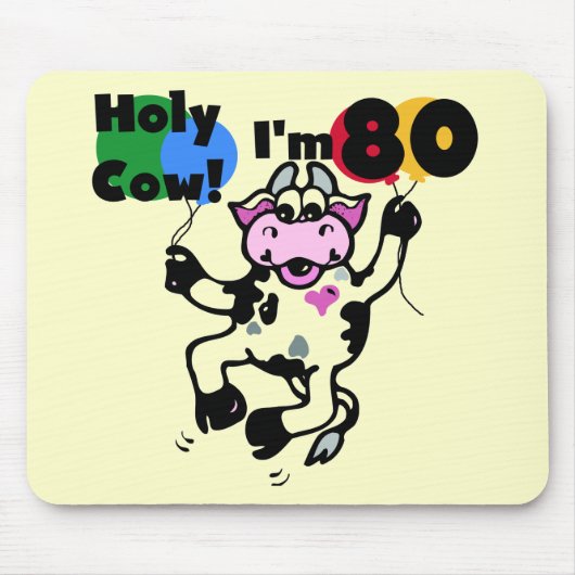 Heilige Kool Ik ben 80 T-shirts en cadeautjes Muismat (Voorkant)