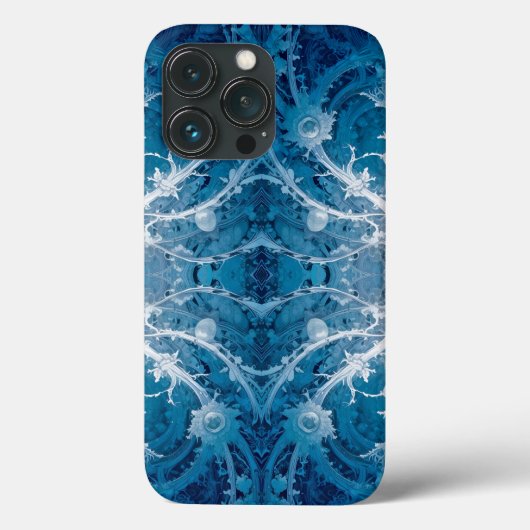 Heilige Kosmische Stroom - Blauw Zilver Symmetrie Case-Mate iPhone Case (Achterkant)