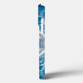 Heilige Kosmische Stroom - Blauw Zilver Symmetrie Case-Mate iPhone Case (Achterkant / Links)