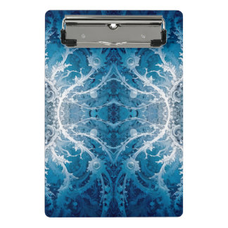 Heilige Kosmische Stroom - Blauw Zilver Symmetrie Mini Klembord