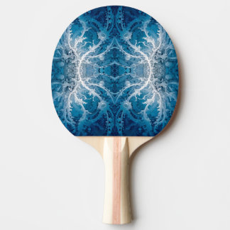 Heilige Kosmische Stroom - Blauw Zilver Symmetrie Tafeltennisbatje