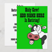 Heilige Kow Cartoon Uitnodiging (Voorkant / Achterkant)