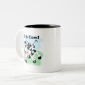 Heilige Kow Tshirts en Gifts Tweekleurige Koffiemok (Voorkant links)