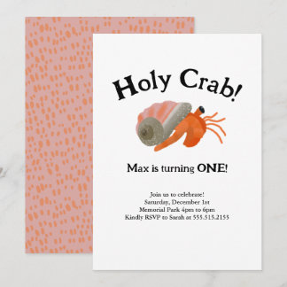 Heilige Krab Kluizenkrab Verjaardagsuitnodiging Kaart