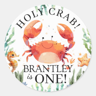 Heilige Krab Verjaardag Zeeleven Stickers