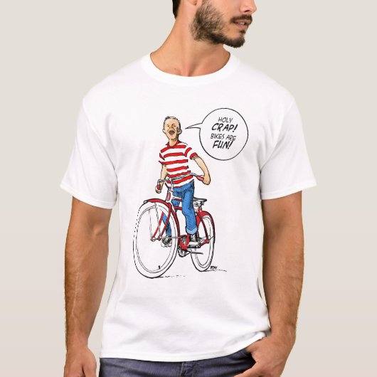 Heilige krap!  Bikes zijn gek! T-shirt (Voorkant)