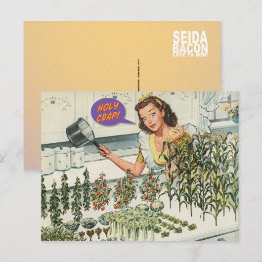 Heilige krap! [grappig briefkaart] briefkaart (Voorkant / Achterkant)