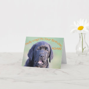 Heilige krap! Het is je verjaardag weer! Kaart