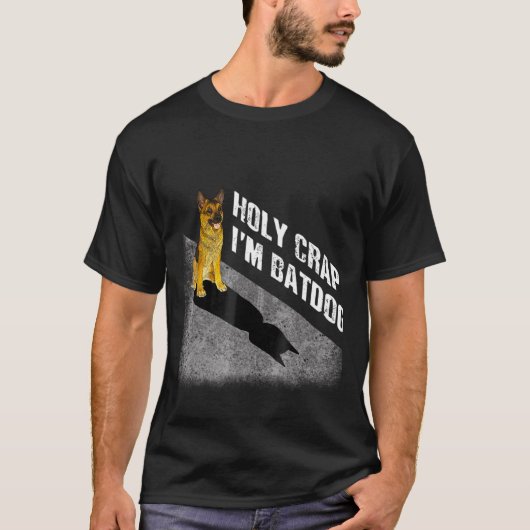 Heilige krap Im Batdog German Shepherd T-shirt (Voorkant)