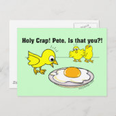 Heilige krap! Pete, ben jij dat? Briefkaart (Voorkant / Achterkant)