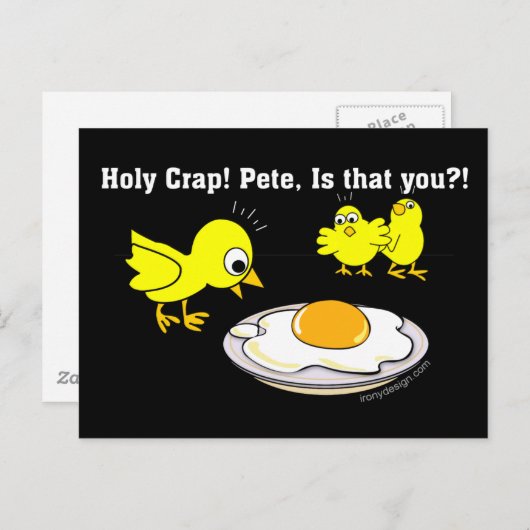 Heilige krap! Pete, ben jij dat? Briefkaart (Voorkant / Achterkant)