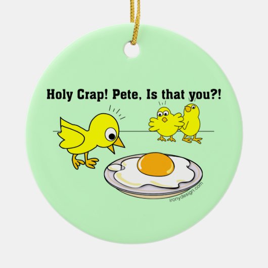 Heilige krap! Pete, ben jij dat? Keramisch Ornament (Voorkant)