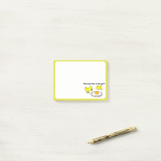 Heilige krap! Pete, ben jij dat? Post-it® Notes (Op bureau)