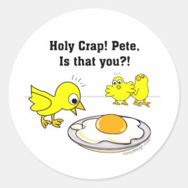 Heilige krap! Pete, ben jij dat? Ronde Sticker