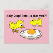 Heilige krap! Pete, ben jij dat? Roze Briefkaart (Voorkant)